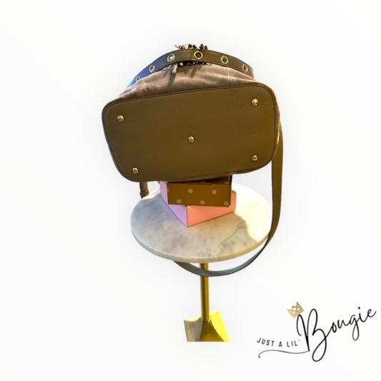 Faux Suede Bucket Bag (Just A Lil' Bougie Collection)