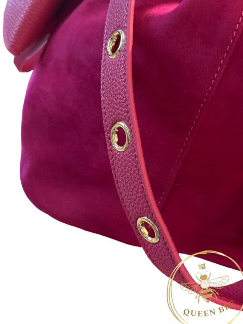 Faux Suede Bucket Bag (Queen Bee Collection)