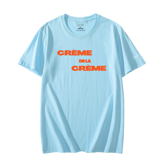 Crème de la Crème T-shirt Light Caribbean Blue