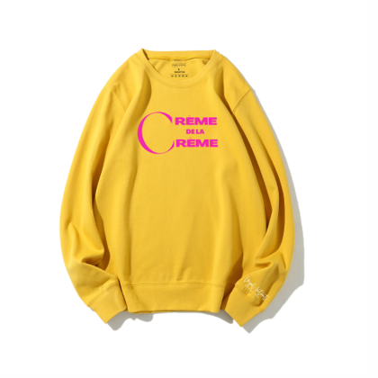 Crème de la Crème Sweatshirt Sunshine Yellow