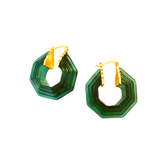 Lucite Hoop Earrings